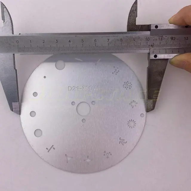 Alt view image 2 of 3 - 10.2cm Aluminum l Pattern Disk Plate Beam 300 Moving Light Pattern 15 Patterns Gobo Wheel Beam Light