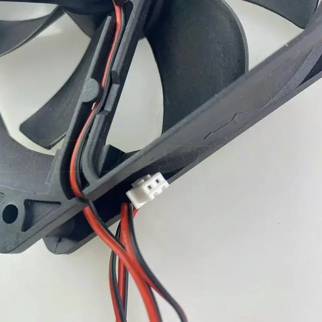 Alt view image 3 of 3 - 120X120X25 12V 330 Watt LED followspot Cooling Fan Turbine