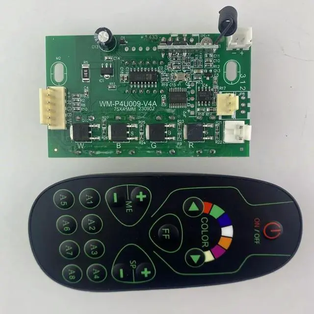 Main image of WM-P4U009-V4A Replace WM-P4U009-V3A LED Plastic Par Light Remote Control Main Motherboard Board