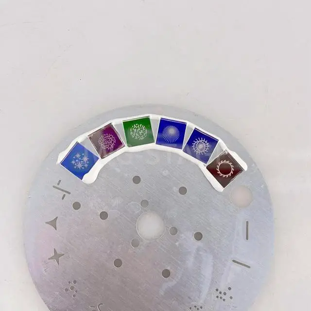 Alt view image 2 of 3 - 10CM Diameter 200W/230W Aluminum Alloy Gobo Wheel for Moving Head Spot Lights Rotating Pattern Disk Beam 5R/7R Compatible