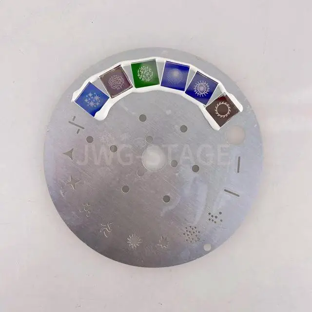 Main image of 10CM Diameter 200W/230W Aluminum Alloy Gobo Wheel for Moving Head Spot Lights Rotating Pattern Disk Beam 5R/7R Compatible