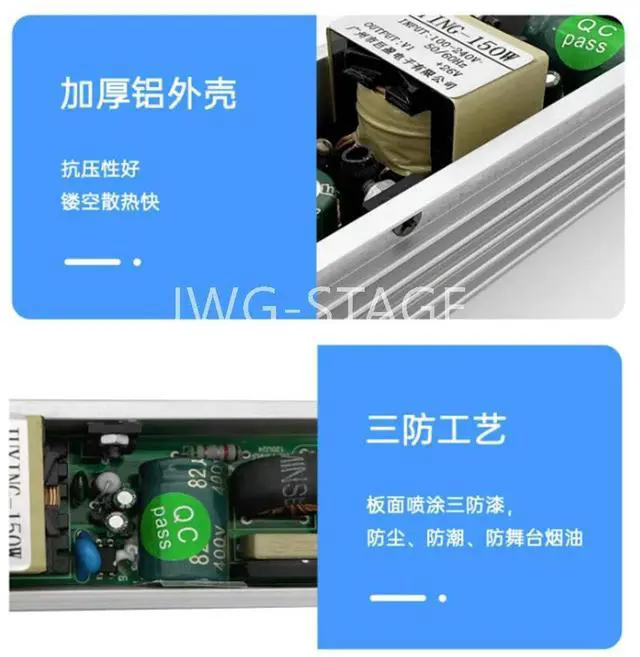 Alt view image 2 of 3 - 150W 24V Switching Power Supply For Stage LED Wall Washer LIght