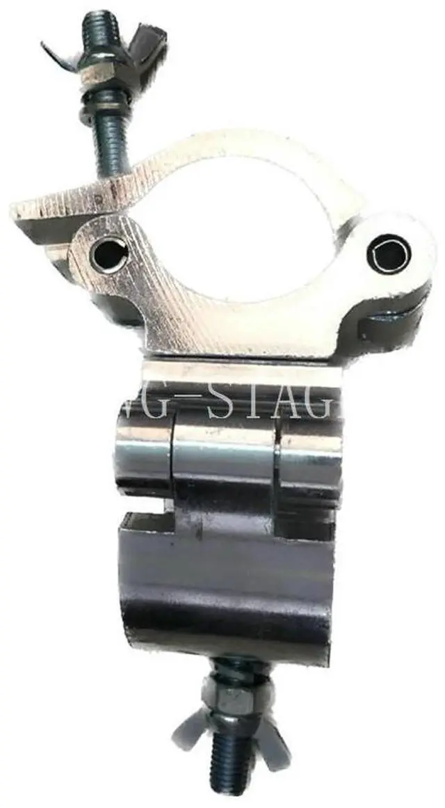 Alt view image 2 of 3 - Stage Light Fold Hook Clamp Aluminum Steel Professional Equipment Led Stage Light Truss Dj Club Double Loop Buckle