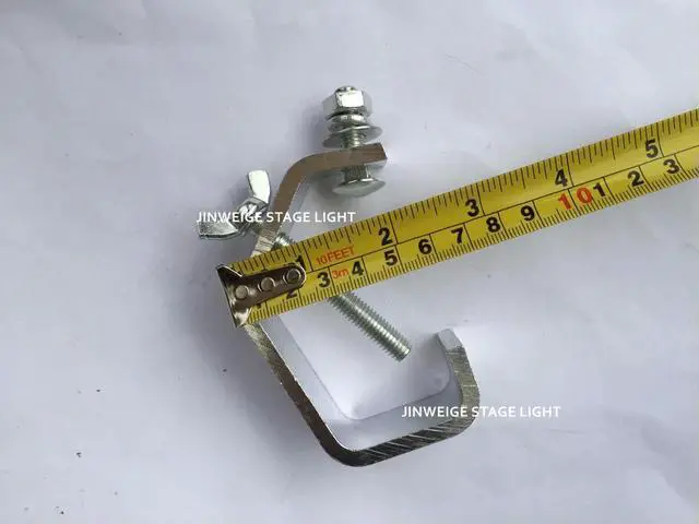Alt view image 3 of 3 - 10pcs/Lot Aluminium Material Clamp 30-45mm 15KG Stage Light Hook LED Par Light Clamp H010A