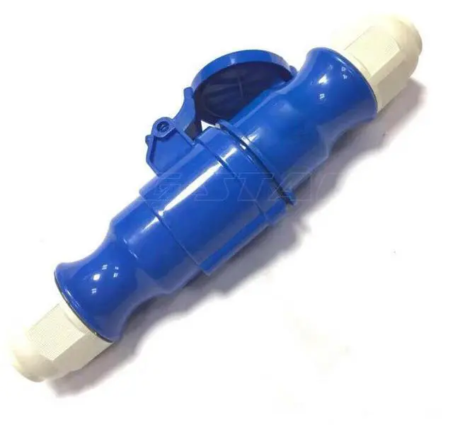 Alt view image 2 of 3 - 2 couples Blue Color Waterproof 16A 3Pin Industrial Plug Stage Special Lighting Power Supply Connecting
