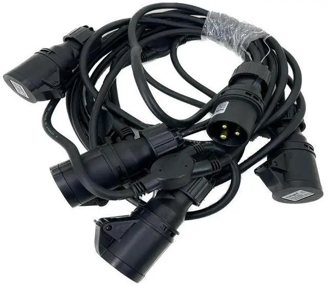 Alt view image 4 of 6 - 1 Split 4 Extended Power Cable 2.5mm2 For Waterproof Moving Head Beam Light