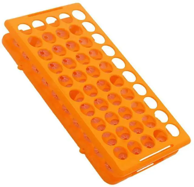 Alt view image 2 of 3 - Holes 18mm Test Tube Rack Holder Centrifugal Test Tubing Rack Stand Bracket Sampling Tube 50-slot Tube Organizer