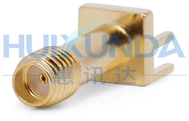Alt view image 3 of 6 - SSMA-KEF-2.0 SSMA female seat off-angle side plug PCB panel socket splint distance 2.0 connector