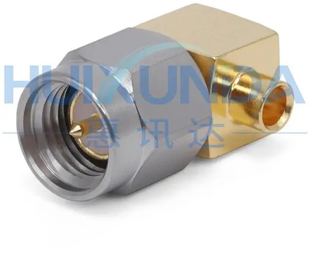 Alt view image 3 of 3 - SMA-JWB2G SMA Male Right Angle Elbow Stainless Steel Screw RG405/670-086 Connector DC-12G