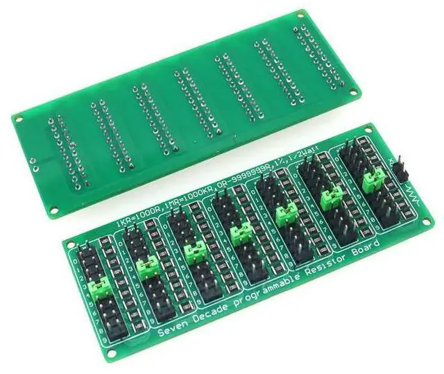 Alt view image 3 of 3 - 1R - 9999999R Seven Decade Programmable Resistor Resistance Board,Step 1.0R,1%,1/2 Watt.