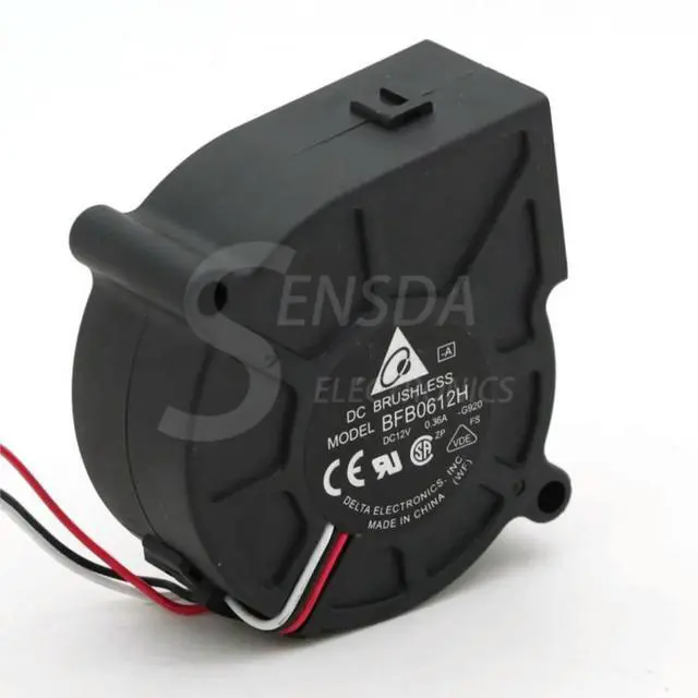 Alt view image 3 of 3 - for delta bfb0612h 6025 60mm 6cm DC 12v 0.36a projector cpu drum blower fans cooler