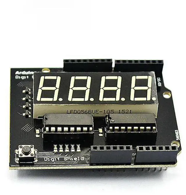 Alt view image 4 of 4 - Digit Shield 4digit digital display 5641 digital module supports UNO R3 development board