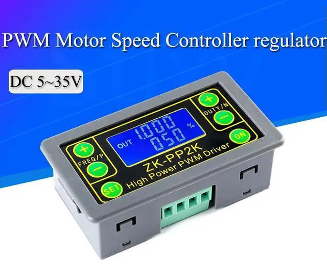 Alt view image 4 of 6 - ZK-PP2K PWM DC 3.3~30V 12V 24V Motor Speed Controller regulator 8A 150W Adjustable LED Dimmer Pulse Frequency Duty Ratio