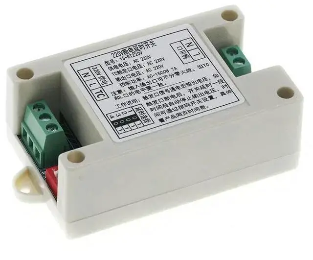 Alt view image 6 of 6 - 220V power outage delay switch exhaust fan exhaust fan cooling fan delay shutdown relay module RT220V