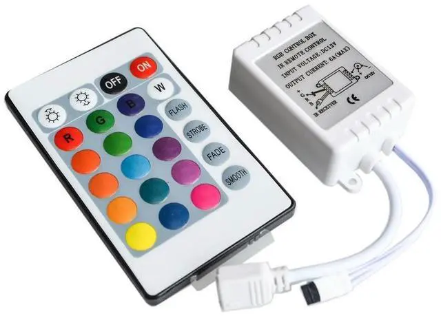 Alt view image 4 of 5 - Mini 3 /24 / 44 Key IR RF USB RGB Remote LED Controller Dimmer Dynamic Mode Infrared For RGB 3528 5050 LED Strip Lights
