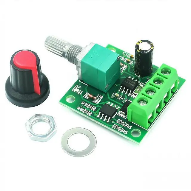 Alt view image 6 of 6 - DC 1.8V 3V 5V 6V 12V 2A PWM Motor Speed Controller Low Voltage Motor Speed Controller PWM 0~100% Adjustable Drive Module
