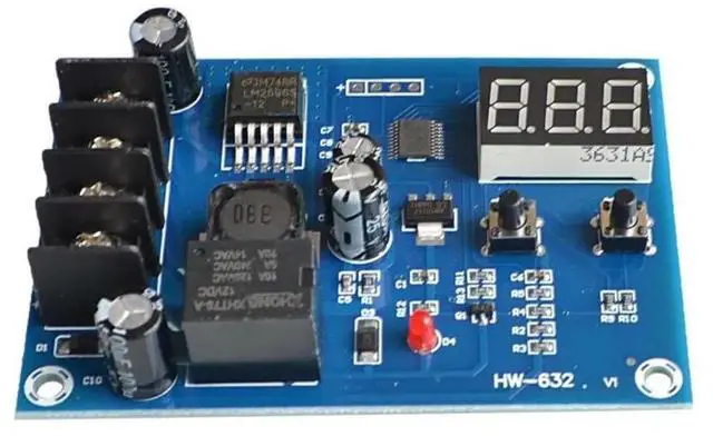 Alt view image 6 of 6 - Charging Control Module XH-M603 Digital LED Display Lithium Charger Control Switch Protection Board