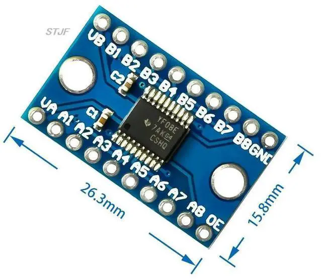 Alt view image 5 of 6 - 5pcs/lot 3.3V 5V TXS0108E 8 Channel Logic Level Converter Convert TTL Bi-directional Mutual Convert