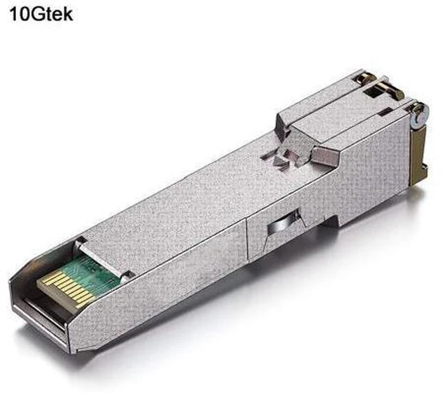 Alt view image 2 of 6 - 10Gtek 10/100/1000Base-T Copper SFP, Auto-Negotiation SFP to RJ45 Mini-GBIC Transceiver, for GLC-T(10/100/1000)/SFP-GE-T(10/100/1000)