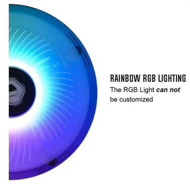 Alt view image 4 of 7 - ID-COOLING DK-03i CPU Cooler for LGA1200/115X, 60mm Height Low-Profile CPU Air Cooler with Aluminum Fins, Rainbow RGB Lighting, 120mm PWM Fan, Thermal Compound Included, TDP 100W