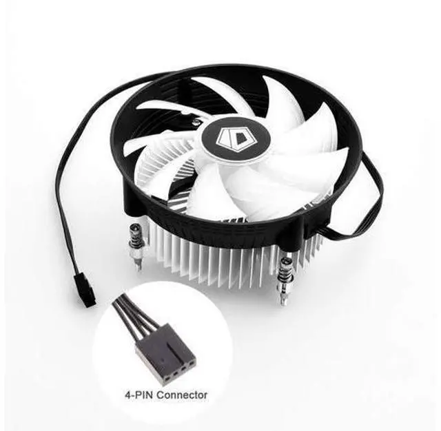 Alt view image 5 of 7 - ID-COOLING DK-03i CPU Cooler for LGA1200/115X, 60mm Height Low-Profile CPU Air Cooler with Aluminum Fins, Rainbow RGB Lighting, 120mm PWM Fan, Thermal Compound Included, TDP 100W