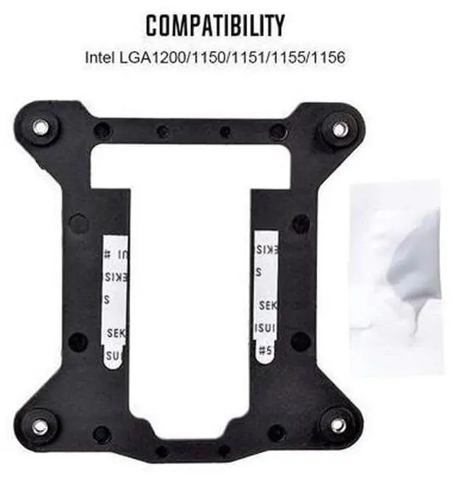 Alt view image 7 of 7 - ID-COOLING DK-03i CPU Cooler for LGA1200/115X, 60mm Height Low-Profile CPU Air Cooler with Aluminum Fins, Rainbow RGB Lighting, 120mm PWM Fan, Thermal Compound Included, TDP 100W