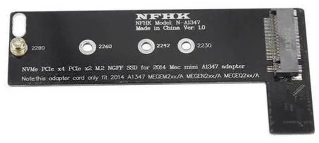 Main image of NVMe M2 SSD Converter Card to for Apply Mac Mini 2014 A1347 MEGEN2 MEGEQ2 Adapter Raiser PCI Express NGFF 760P 600P Riser Ca