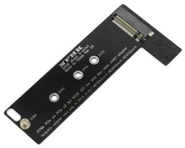 Alt view image 4 of 5 - NVMe M2 SSD Converter Card to for Apply Mac Mini 2014 A1347 MEGEN2 MEGEQ2 Adapter Raiser PCI Express NGFF 760P 600P Riser Ca