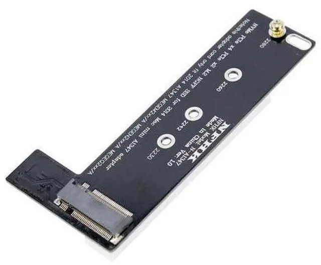 Alt view image 3 of 5 - NVMe M2 SSD Converter Card to for Apply Mac Mini 2014 A1347 MEGEN2 MEGEQ2 Adapter Raiser PCI Express NGFF 760P 600P Riser Ca