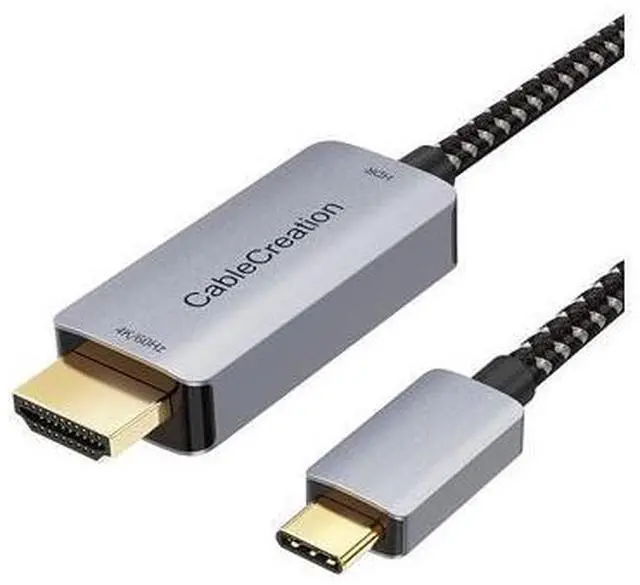 Main image of USB C to HDMI Cable 3.3FT HDR 4K@60Hz, 2K@144Hz, 2K@120Hz, CableCreation USB Type C to HDMI Adapter Thunderbolt 3 Compatible for MacBook Pro/Air, iMac, iPad Pro 2020, Galaxy S20 S10/Note 10 and More
