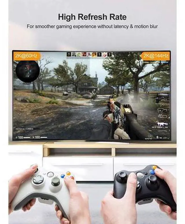 Alt view image 4 of 7 - USB C to HDMI Cable 3.3FT HDR 4K@60Hz, 2K@144Hz, 2K@120Hz, CableCreation USB Type C to HDMI Adapter Thunderbolt 3 Compatible for MacBook Pro/Air, iMac, iPad Pro 2020, Galaxy S20 S10/Note 10 and More