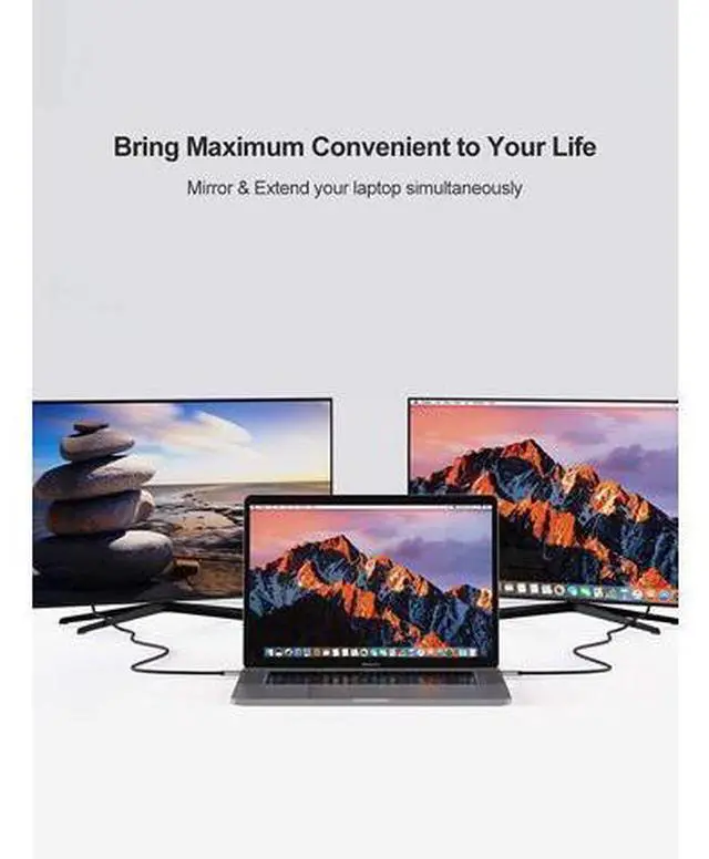 Alt view image 5 of 7 - USB C to HDMI Cable 3.3FT HDR 4K@60Hz, 2K@144Hz, 2K@120Hz, CableCreation USB Type C to HDMI Adapter Thunderbolt 3 Compatible for MacBook Pro/Air, iMac, iPad Pro 2020, Galaxy S20 S10/Note 10 and More