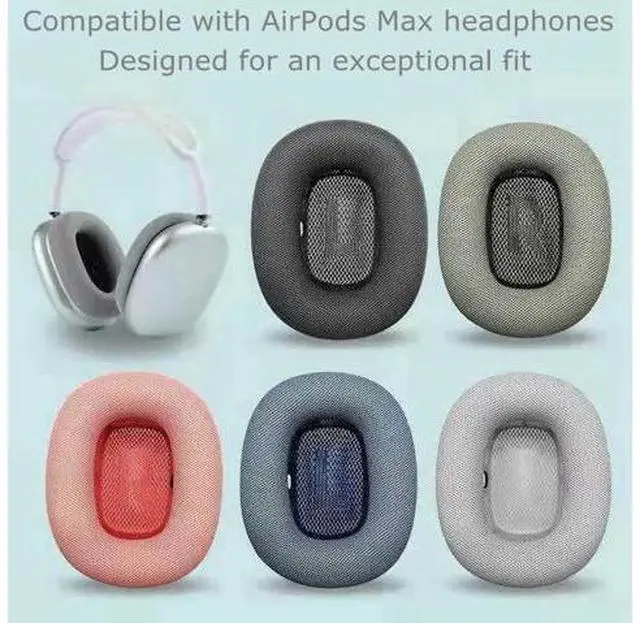 Alt view image 4 of 5 - Ear Cushions for appple AirPods Max Replacement Leather earpads Sweat Proof Ear Cups Cushion Replace for airpod max Headphone with Protein Leather Memory Foam and Magnet (Space Gray)