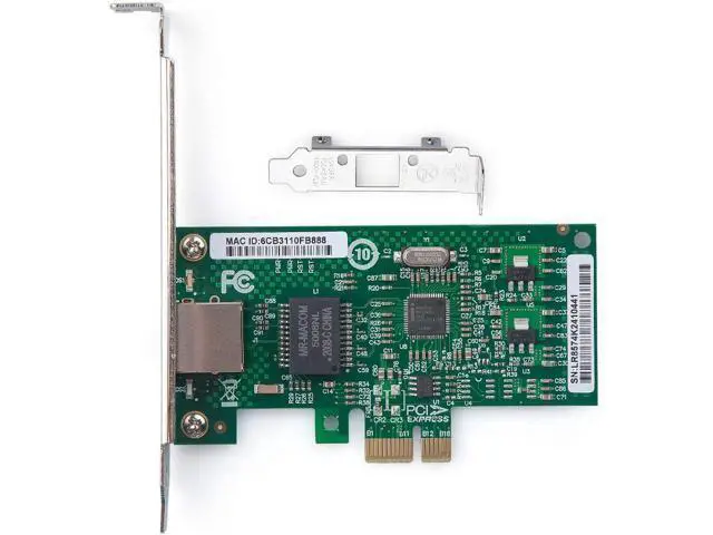 Alt view image 2 of 5 - 1G NIC Gigabit PCI-e Network Card Server Adapter with Intel 82574L Chipset, Compatible with Intel EXPI9301CT / EXPI9301CTBLK, Single Copper RJ45 Port, 10/100/1000Mbps, PCI-e X1