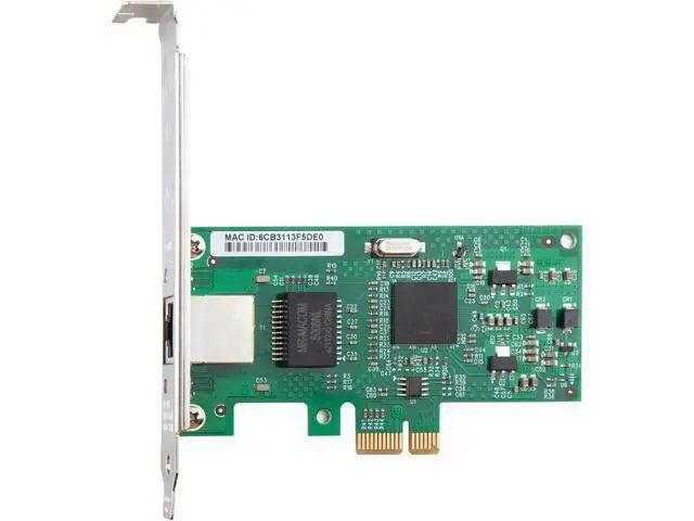 Alt view image 3 of 5 - 1.25G Gigabit Ethernet PCI Express Network Card(NIC), with Intel 82573 Controller, Single RJ-45 Port , Support Windows Server/Freebsd/VMware/SLSE