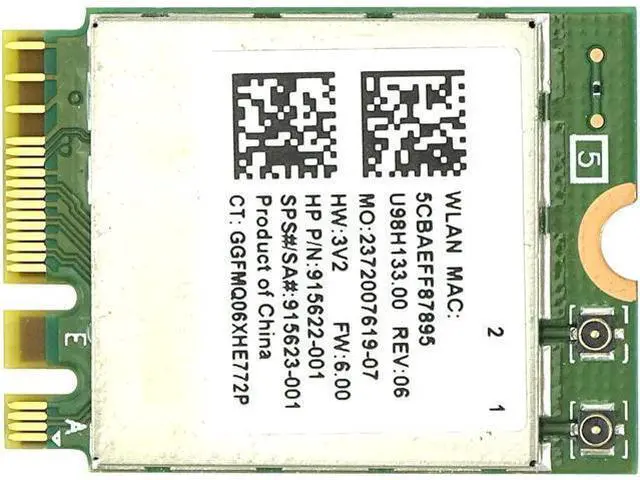 Main image of LIAN MO Wireless LAN Card RTL8822BE Dual Band 2.4G/5G Network Speed: 867Mbps Network Protocol: 802.11a/b/g/n/ac Support 4.2 Bluetooth Windows 7, 8, 10