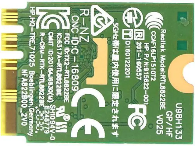 Alt view image 2 of 4 - LIAN MO Wireless LAN Card RTL8822BE Dual Band 2.4G/5G Network Speed: 867Mbps Network Protocol: 802.11a/b/g/n/ac Support 4.2 Bluetooth Windows 7, 8, 10