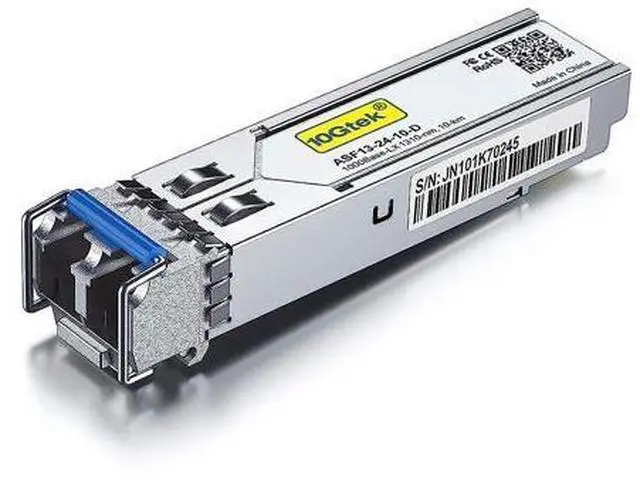 Main image of 1.25G SFP Transceiver 1000Base-LX, 1310nm SMF DOM Duplex LC Module, up to 10 km, Compatible with Mellanox