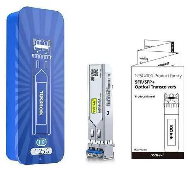 Alt view image 5 of 6 - 1.25G SFP Transceiver 1000Base-LX, 1310nm SMF DOM Duplex LC Module, up to 10 km, Compatible with Mellanox