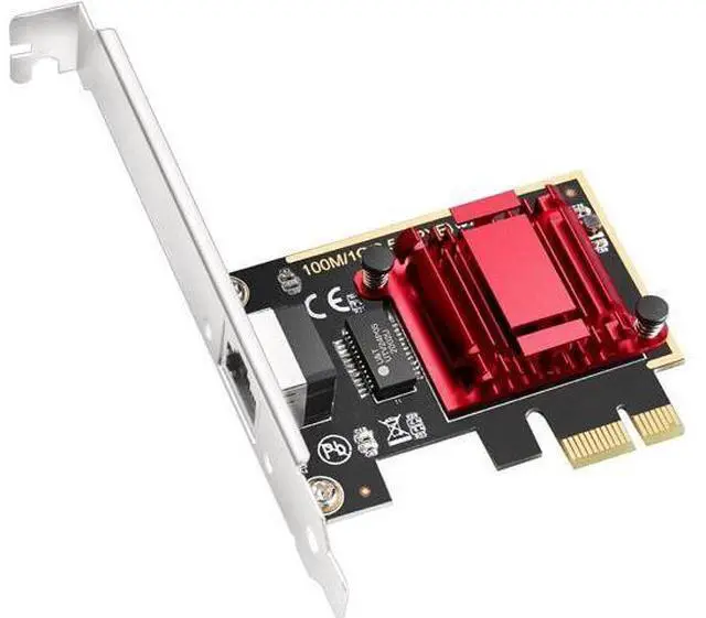 Main image of Cudy 2.5Gbps PCI Express Network Adapter, 2.5GBase-T PCIe Card, RTL8125 NIC, Wake on LAN, Flow Control, Low Profile Bracket, Windows 11/10 /8/8.1/7, Windows Server 2012, 2008, Linux PE25