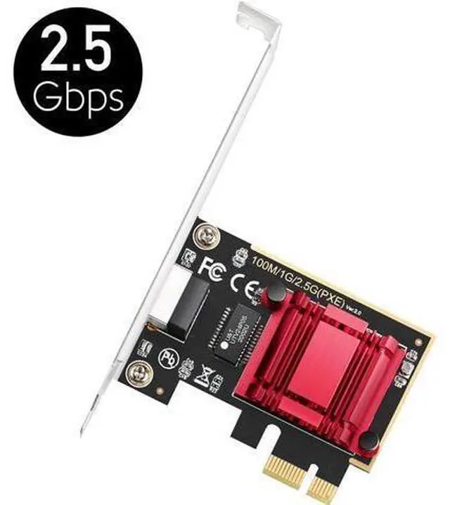 Alt view image 7 of 7 - Cudy 2.5Gbps PCI Express Network Adapter, 2.5GBase-T PCIe Card, RTL8125 NIC, Wake on LAN, Flow Control, Low Profile Bracket, Windows 11/10 /8/8.1/7, Windows Server 2012, 2008, Linux PE25
