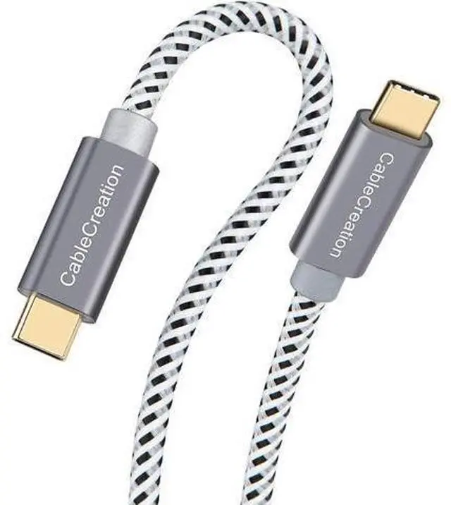Main image of USB C Cable 10FT 60W USB C to USB C Fast Charging Cable USB Type-C to C Cable Braided 3A 60W 480Mbps Data for MacBook Pro Air iPad Air Pro S21/S20+/S20 Pixel 4/5 etc. 3m Space Gray