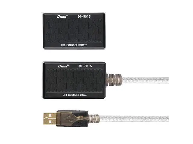 Alt view image 7 of 7 - USB Extension Adapter USB to RJ45 Extender Over Cat5 Cat5e Ethernet Cable Set Connection up to 200ft
