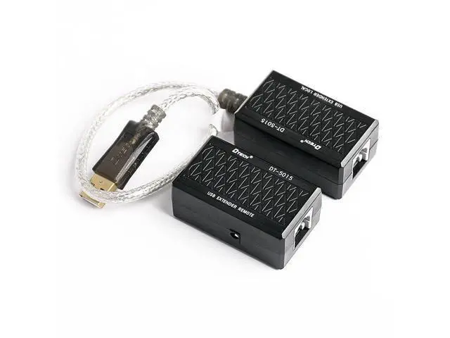 Alt view image 6 of 7 - USB Extension Adapter USB to RJ45 Extender Over Cat5 Cat5e Ethernet Cable Set Connection up to 200ft