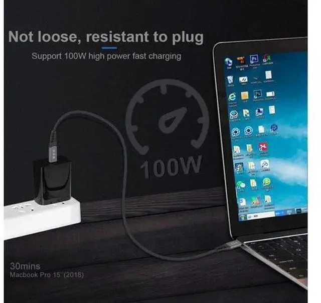 Alt view image 5 of 7 - USB4 USB4.0 USB-C Type-C Male to USB-C Type-C Male USB4 Cable 40Gbps with 100W Charging Compatible 1.8M