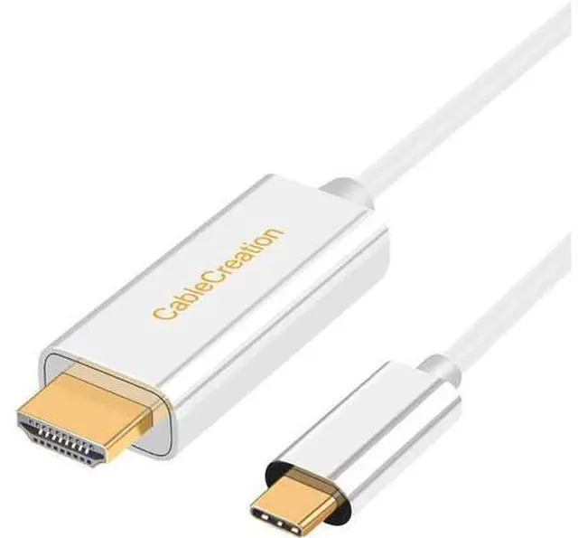 Main image of USBC to HDMI Cable 6FT, CableCreation USB Type C to HDMI 4K Cable Adapter, Compatible with MacBook Pro 2020/2019, Mac Mini, iMac 2017, Chromebook Pixel, XPS 13, Galaxy S20/S10, 1.8M White