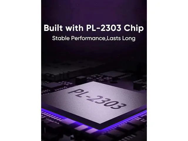 Alt view image 7 of 7 - USB to RS232 Male Adapter with PL2303 Chipset, USB to DB9 Serial Converter for Windows 11, 10, 8.1, 8, 7, Linux and Mac OS,Black