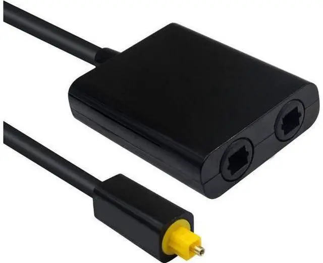 Alt view image 2 of 7 - Duttek Optical Audio Cable Toslink Splitter,Optical Audio Splitter 1 in 2 Out, Digital Optical Audio Splitter 1 in 2 Out Audio Adapter Cable Splitter