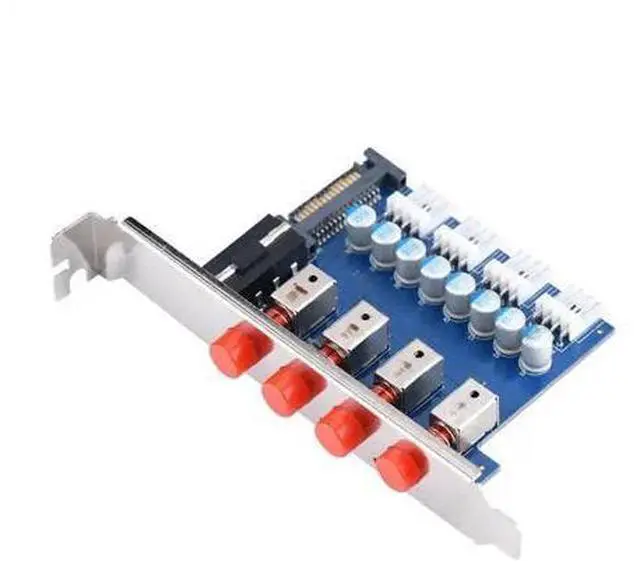 Main image of Power Control Switch with 4 Ports HDD Selector Hard Drive Switcher, 60cm Cable PC Computer Accessories SATA 4Pin
