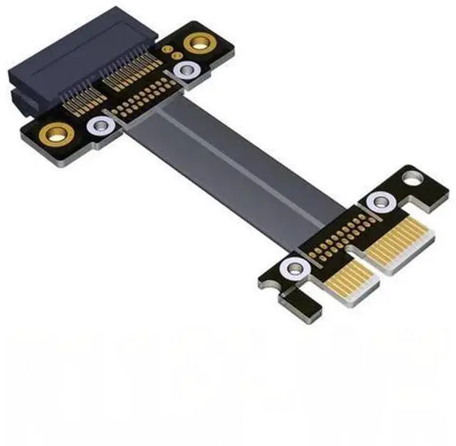 Main image of PCI-E PCI Express 1X To 1X Slot Riser Card Converter Extender Ribbon Adapter Extension Cable 8Gbps X1 Gold Plated